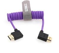 Câble Hdmi 8K 2.1 Hdmi Angle Gauche Vers Angle Droit Enroulé Tressé Câble Pour Z Cam E2 Portkeys Bm5 Atomos Shinobi Ninjav V Monitor Sony Canon Camera[Z267]