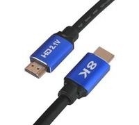 Câble HDMI 8K 2.1 Ultra haute vitesse 60HZ ultra HD, 2 mètres supporte Ethernet / 3D / TV 8K ou inférieur ®Stargift NOIR G