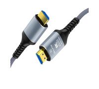 Câble HDMI 8K 4K 120 Hz 10 M Fibre Optique Encastrable 2.1 HDR/eARC/HDCP Et .3/3D, Compatible Avec PS5 / PS4 AMD NVIDIA HP For La Connexion De Données(Braid,15m)