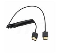 Câble HDMI 8K 4K 60fps enroulé 50 cm pour Sony A9 Canon C500 Panasonic GH5 Nikon Atomos Ninja V SmallHD Blackmagic Moniteur Type A HDMI 2.1 fin flexible HangTon