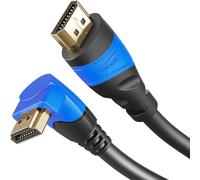 Câble HDMI 8K/4K coudé à 270° - 3 m - blindage A.I.S., conçu en Allemagne (supporte tous les appareils HDMI comme PS5/Xbox/Switch - 8K@60Hz/4K@120Hz, HDCP, High Speed avec Ethernet)