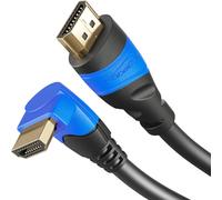 Câble HDMI 8K/4K coudé à 90° - 3m - blindage A.I.S., conçu en Allemagne (supporte tous les appareils HDMI comme PS5/Xbox/Switch - 8K@60Hz/4K@120Hz, HDCP, High Speed avec Ethernet)