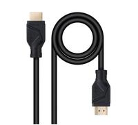 Câble HDMI 8K - Nano Cable - 0,5 m - 48 Gbps - 8K@60Hz - 4K@120Hz - HDR dynamique - eARC - 19 broches - Noir