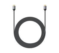 Câble HDMI 8K Tressé Ultra 2.1 2M Haute Vitesse Gris