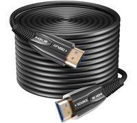 Câble HDMI à fibre optique 8 K 4,8 m 48 Gbps Super haute vitesse AOC 2.1 Câble HDR eARC Dolby HDCP 2.2 & 2.3 Compatible avec PS5 Xbox X Series PC TV HD/projecteur/home cinéma/boîtier de télévision