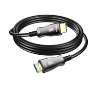 Câble Hdmi À Fibre Optique Câble Hdmi 2.1 Ultra 8K Haute Vitesse 48 Gbps 8K @ 60 Hz 4K @ 120 Hz Prise En Charge Ddc Cec Hpd Earc Compatible Avec Hdtv Xbox Blu-Ray Monitor Projecteur (10Ft)