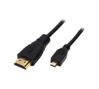 Câble HDMI à micro HDMI. Connecteurs en or 24K. Idéal pour connecter des appareils HD à l'aide du nouveau connecteur micro HDMI. Caméscopes, tablettes, téléphones portables vers un PC ou TV HD. 1080p Full HD. Type D à Type A. 1,4 V. Prend en charge Ethernet/3D.