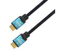 Câble HDMI Aisens A120-0355 0,5 m 4K Ultra HD Noir/Bleu