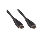 Câble HDMI Alcasa 4520-030 3m HDMI Type A Mâle/Mâle, Contacts Or, Version 2.0b, 18 Gbit/s, 3840x2160 60Hz, Noir, Diamètre 6mm