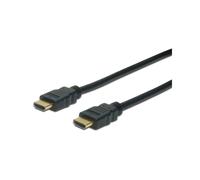 Câble HDMI ASSMANN Electronic AK-330107-010-S 1m, HDMI Type A (Standard) Mâle/Mâle, Contacts plaqués Or, Noir, Code SH 84733080