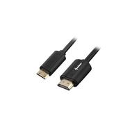 - Câble HDMI avec Ethernet - 19 pin mini HDMI Type C mâle pour HDMI mâle - 3 m - blindé - noir - support 4K