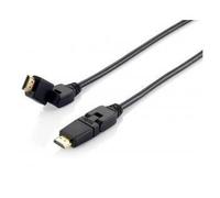 EQUIP HighSpeed HDMI Kabel mit Ethernet 5m drehbare Stecker schwarz