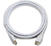 Câble HDMI avec Ethernet GEMBIRD CC-HDMI4-W-1M 3D 4K (1 m) Blanc Blanc G