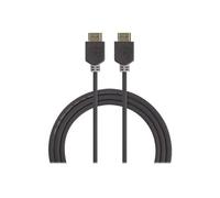 - Câble HDMI avec Ethernet - HDMI mâle droit pour HDMI mâle droit - 2 m - anthracite - rond