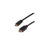 - Câble HDMI avec Ethernet - HDMI mâle pour 19 pin mini HDMI Type C mâle - 1 m - noir