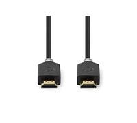 - Câble HDMI avec Ethernet - HDMI mâle pour HDMI mâle - 1 m - blindé - anthracite - rond