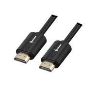 - Câble HDMI avec Ethernet - HDMI mâle pour HDMI mâle - 2 m - blindé - noir - support 4K