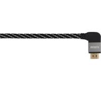 Câble HDMI AVINITY 2.0/18Gbps 0.75M Noir Fiche Coudée