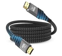 Câble HDMI,câble HDMI 2.1 Ultra 48Gbps HighSpeed 8K@60Hz 4K@120Hz 7680P eARC HDCP 2.2&2.3 DTS:X Dynamic HDR Atmos Compatible avec HDTV,Xbox,Mac,PC,ordinateur portable,moniteur,projecteur,PS 5/4/3,5M