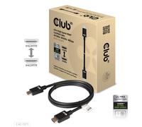 Câble de raccordement club3D HDMI Fiche mâle HDMI-A, Fiche mâle HDMI-A 1.00 m noir CAC-1371 10K UHD, 8K UHD Câble HDMI