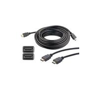 : Câble HDMI compatible 4K, 3D & Full HD, HEC, noir - 10 m