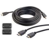 Câble HDMI compatible 4K, 3D & Full HD, HEC, noir - 10 m Auvisio
