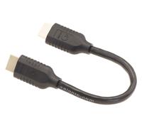 cable HDMI court, 20cm - 2-pack - 4k, ARC, Ultra HD, Ethernet, high Speed - noir, pour TV, Macbook, PC, PS5 0,2m