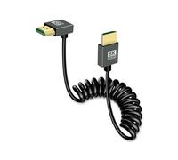Câble Hdmi Court Enroulé 8K, Rallonge Hdmi Mâle À Mâle Ultra Mince Cordon Flexible 48Gbps Prise En Charge Haute Vitesse 3D 8K@60Hz Pour Moniteurs Sur Caméra, Tv, Xbox Series X/S (D[GOP6251576]