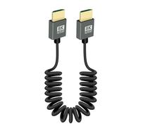 Câble Hdmi Court Enroulé 8K, Rallonge Hdmi Mâle À Mâle Ultra Mince Cordon Flexible 48Gbps Prise En Charge Haute Vitesse 3D 8K@60Hz Pour Moniteurs Sur Caméra, Tv, Xbox Series X/S (S[GBP6278374]