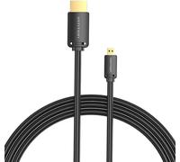 Câble Hdmi-D mâle vers Hdmi-A mâle Vention Agibh 2M, 4K 60Hz (Noir)