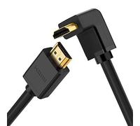 Câble HDMI de 5 m, câble HDMI haute vitesse à angle droit de 270 degrés prenant en charge UHD 1080P 3D et 4K Arc pour PC portable, lecteur Blu-Ray, Nintendo Switch, PS4, Xbox One, Apple TV, Sky HD