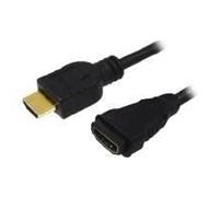 Câble HDMI de rallonge LogiLink - 5m - Noir - High Speed avec Ethernet - Contacts dorés