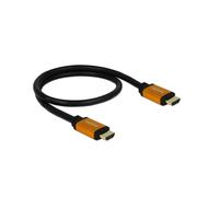Câble HDMI DeLOCK 85726 - 0.5m, HDMI Type A Mâle/Mâle, 48 Gbit/s, 8K UHD, ARC, Contacts Or, AWG 28/30, Diamètre 7.3mm