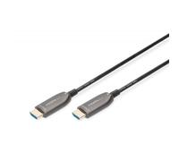 HDMI AOC hybrid-fiber connection cable, Type A M/M, 10m, UHD 8K@60Hz, gold, bl