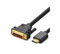 Ugreen Câble HDMI vers DVI 30116 – Résolution 1080p, bidirectionnel, durable – 1 m Noir