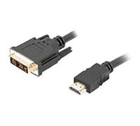 Lanberg CA-HDDV-10CC-0018-BK câble vidéo et adaptateur 1,8 m HDMI Type A (Standard) DVI-D Noir