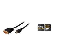 Câble HDMI - DVI-D - SHIVERPEAKS - BASIC-S - 3,0 m - Contacts plaqués - HDMI 19 broches / DVI-D 24+1