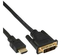 Câble HDMI-DVI - INLINE - Contacts dorés - 1m