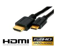 Câble HDMI - FACIL&CO - Mini HDMI 1.4 - 2 Mètres - Couleur Or - Connexion Appareils