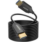 Câble HDMI Fibre Optique 20m, 4K HDMI 2.0 Cable Supporte 4K 60Hz, 18Gbps, HDCP 2.2, 3D,HDTV, Compatible avec PS5 Lecteur Blu Ray Xbox 360 PS4 PS3 PC