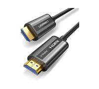 Câble HDMI Fibre Optique Supporte 4K 60Hz, HDR, HDCP 2.2, 3D, Haute Vitesse 18 Gbps, 10m