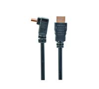 Câble HDMI Gembird 3m, HDMI Type A (Standard) Mâle/Mâle, Contacts Or, 3D, 10 Gbit/s, Noir, Résolutions 4K (3840x2160, 4096x2160), CE/RoHS.
