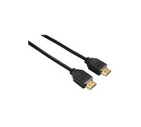 Hama Câble HDMI (prise HDMI, cordon, 10,2 Gbit/s, 1080p, Full HD, plaqué or, 1,5 m) noir