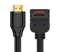 Câble HDMI Haute Définition Coude 90 Degrés - Connecteur Orienté Vers le Haut 1,5 M