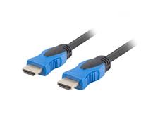 Lanberg Câble HDMI CA-HDMI-20CU-0030-BK – 3 m – HDMI 2.0 – Plaqué or – 4K (3840x2160)