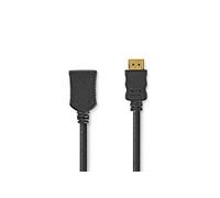 Nedis Câble HDMI Haute Vitesse avec ethernet HDMI™ Connecteur Sortie HDMI ™ 4K@60Hz ARC 10.2 Gbps 3.00 m Rond PVC Noir Label G