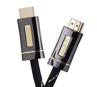 Câble HDMI haute vitesse XO Platinum 1.5m avec ETHERNET - 4K, 3D, UHD, ARC, Full HD, Ultra HD, 2160p, HDR - pour PS4, Xbox One, Wii, Sky Q, LCD, LED, UHD, téléviseurs 4k - Noir