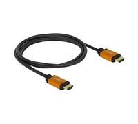 - Câble HDMI - HDMI mâle pour HDMI mâle - 1.5 m - triple blindage - noir, or - support 8K