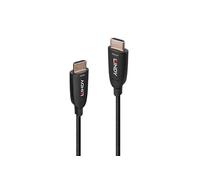 - Câble HDMI - HDMI mâle pour HDMI mâle - 30 m - fibre optique - noir - support 8K60Hz (7680 x 4320), support 4K120Hz (3840 x 2160), hybride