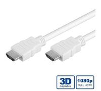 Câble HDMI High Speed avec Ethernet 7 5m - Value - Blanc - 3D via HDMI - Canal de retour audio (ARC)
